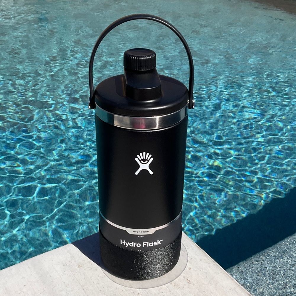 Hydro Flask 128oz Oasis With Onyx Boot